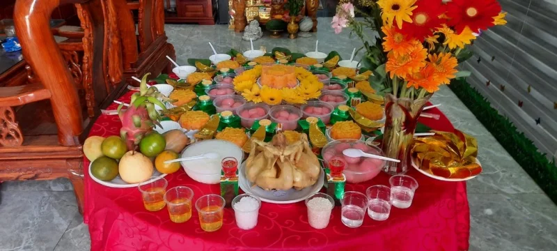 Mâm Cúng Đầy Tháng Bàu Bàng