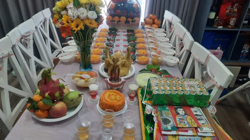 Mâm Cúng Đầy Tháng Bình Thạnh