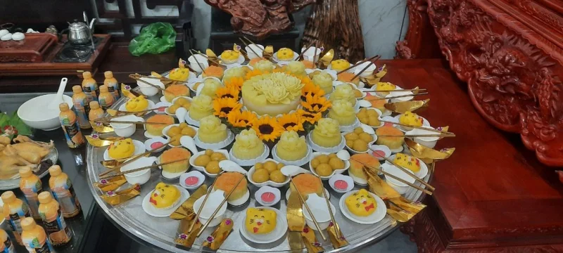 Mâm Cúng Đầy Tháng Thuận An