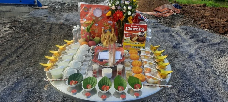 Mâm Cúng Động Thổ Bình Tân 