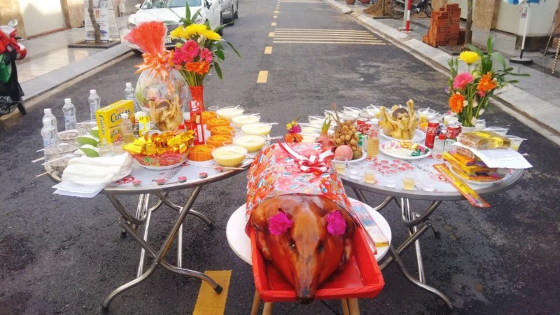 Mâm Cúng Động Thổ Củ Chi