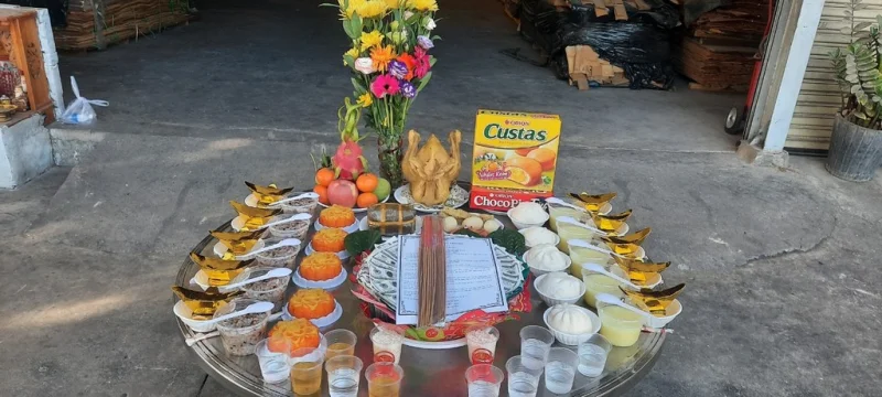 Mâm Cúng Động Thổ Dĩ An