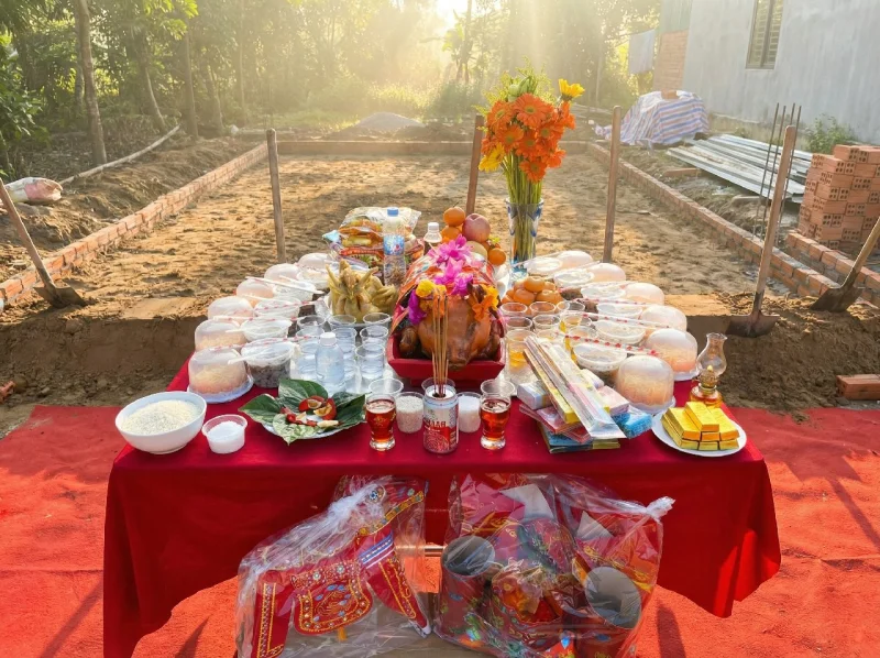 Mâm Cúng Động Thổ Quận Tân Bình