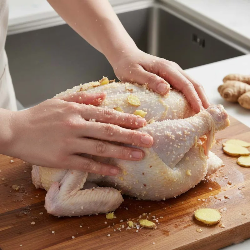 Bí Quyết Luộc Gà Cúng ĐẸP Hoàn Hảo: 3 Dáng Độc Đáo, Da Vàng Óng, Không Nứt