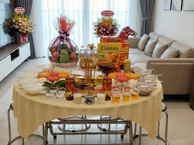 Mâm cúng nhà mới Quận 10