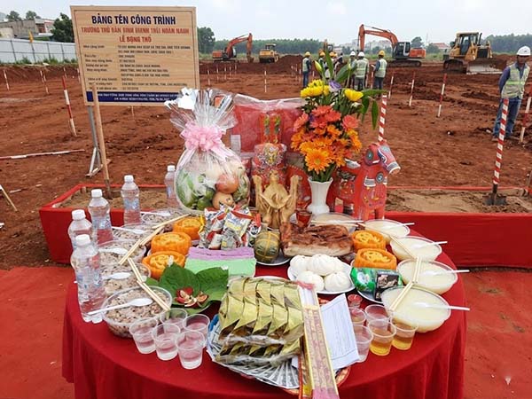 Mâm cúng động thổ gói cao cấp